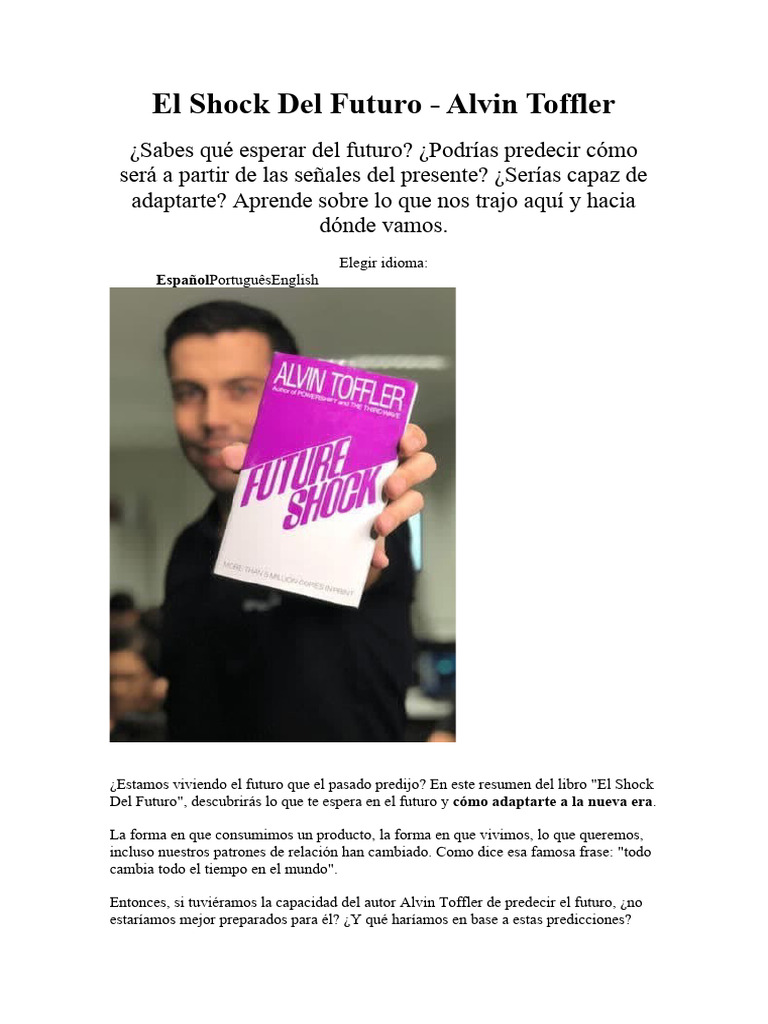 El Shock Del Futuro | PDF | Humano | Sociedad