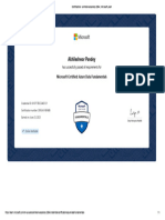 Microsoft Data Fundamental Certificate