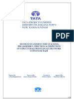 Method Statement of Conv. Erection