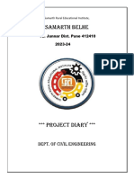 Project Diary 2023-24 Fifth Sem
