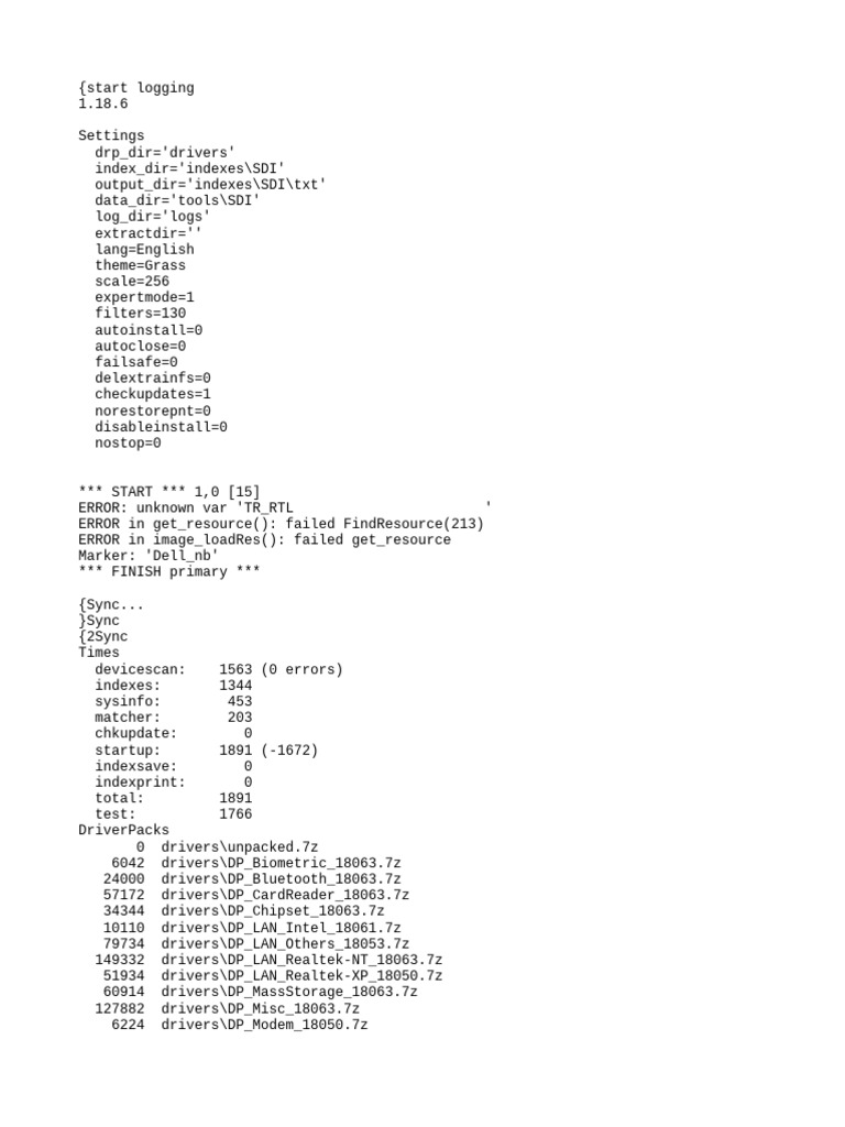 Dell Driver Information Log | PDF | Usb | Device Driver