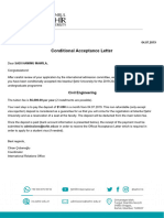 Conditional Acceptance Letter (Undergraduate) (SADI HAMIMU MAWILA)