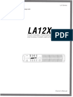 LA12X 4CH DSP Power Amplifier User Manual - Compressed