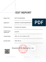 LA210P Pro Loudspeaker CE-EMC Test Report