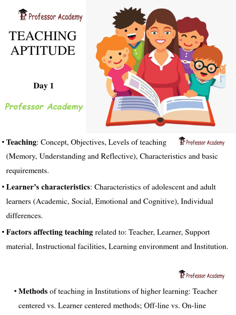 Teaching Aptitude Class 1 - 11.05.2023 PDF | PDF