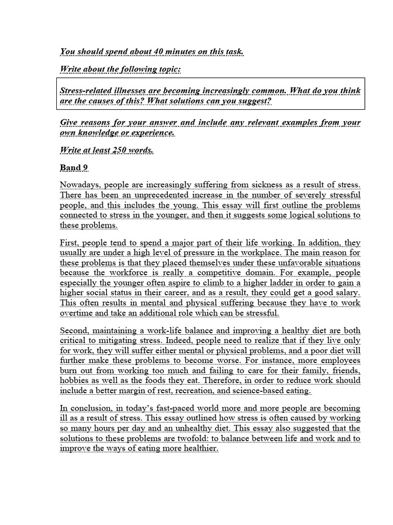Causes and Solutions for Stress Illnesses | PDF