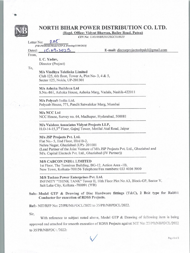 Model GTP For Disc Hardware For Rabit Conductor | PDF