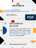 Penjaminan Kualiti Dan Senarai Semak Penjaminan Kualiti