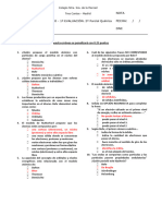 Segundo PARCIAL QUIMICA 4º A Solución