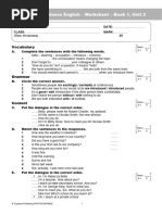 ESP Business English - Worksheet - Book 1, Unit 2