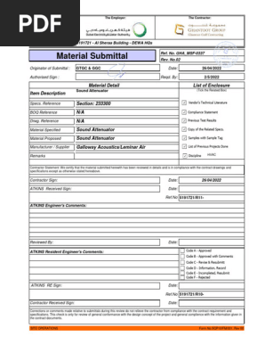 GHA - MSF 0337 02 Sound Attenuator | PDF