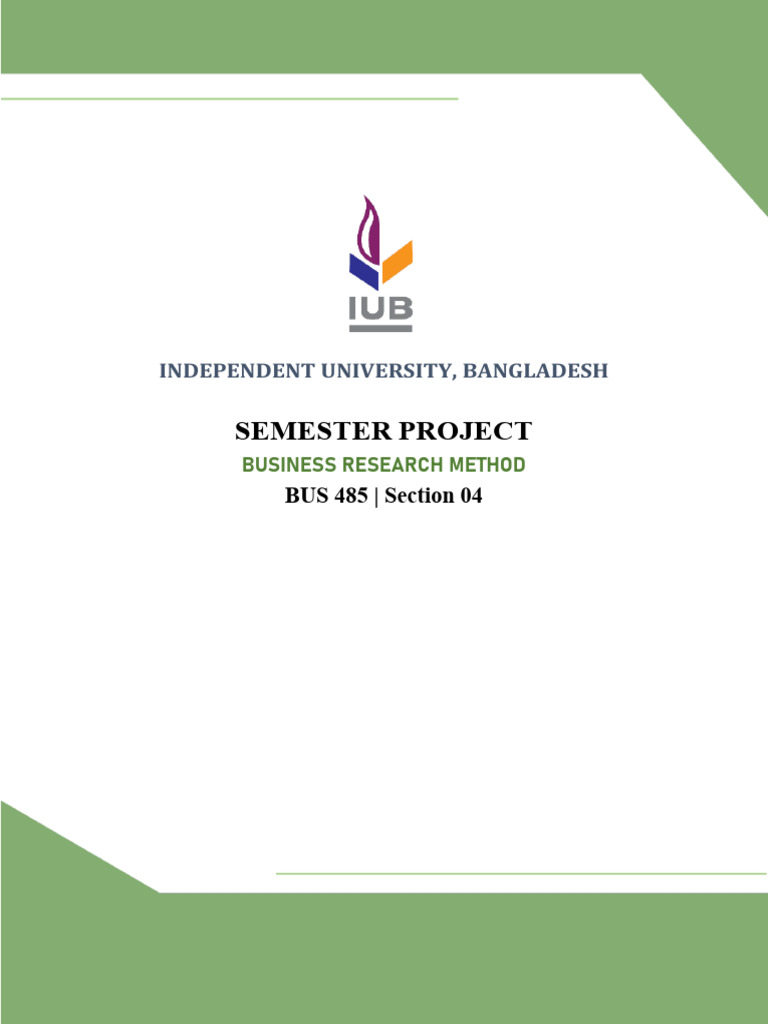 BUS485 Semester Project | PDF | Business