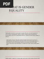 What Is Gender Equality