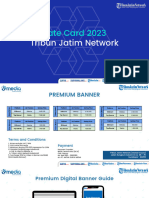 Ratecard Tribun Jatim Network. - 2023