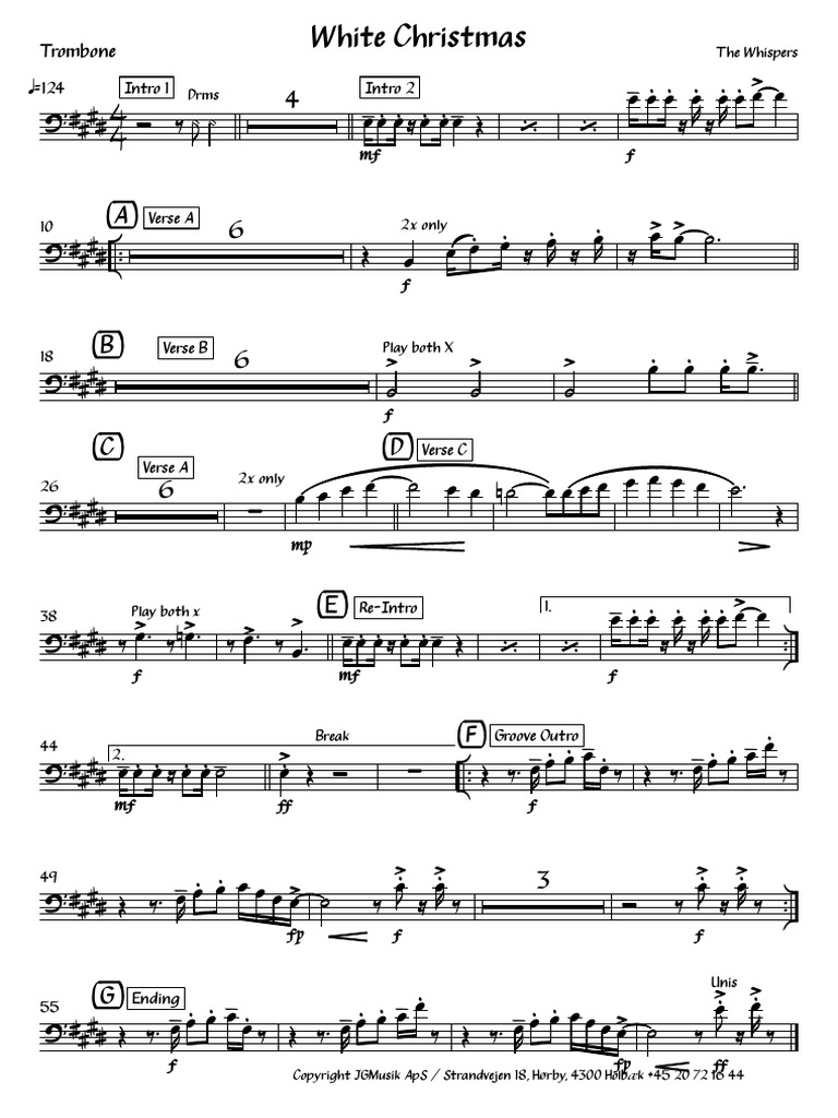 White Christmas - Trombone | PDF