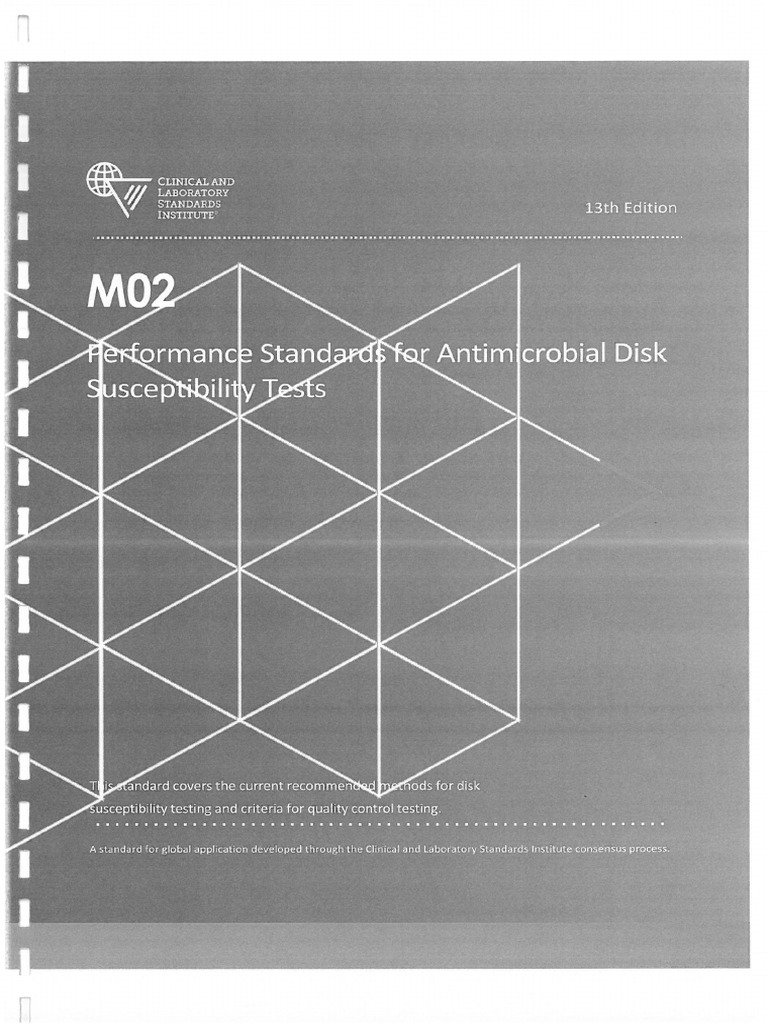 Performance standards for antimicrobial disk susceptibility tests pdf