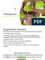 Chapter 7 - Organisation and Management