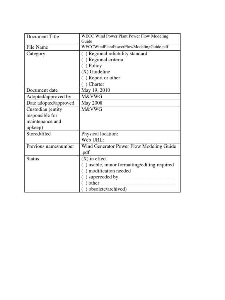 Weccwind plant power flow modeling guide download free pdf electric