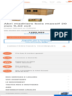 Abri Madriers Bois Massif 20 MM 9,42 m2 Maison Et Loisirs E.Leclerc