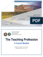 Prof Ed 105 The Teaching Profession: Cristina N. Estolano, LPT, M.A.Ed. Perlita M. Vivero, LPT, PH.D
