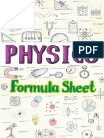 5 Physics Formula Sheet 1WM L P - Unlocked