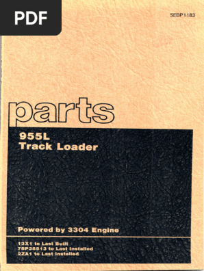 Cat 955l Track Loader 13x1-End Parts | PDF