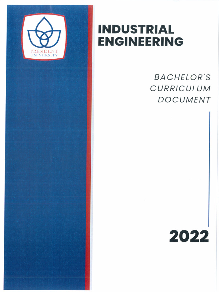 20220823 Industrial Engineering Curriculum 2022 PDF
