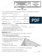 Devoir de Contrôle N°1 - Math - 2ème Sciences