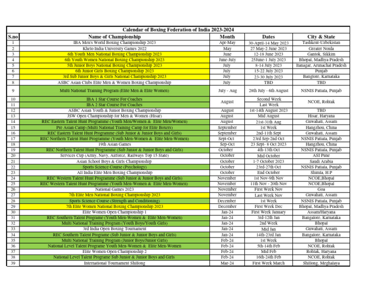 BFI Calendar 2023 2024 PDF