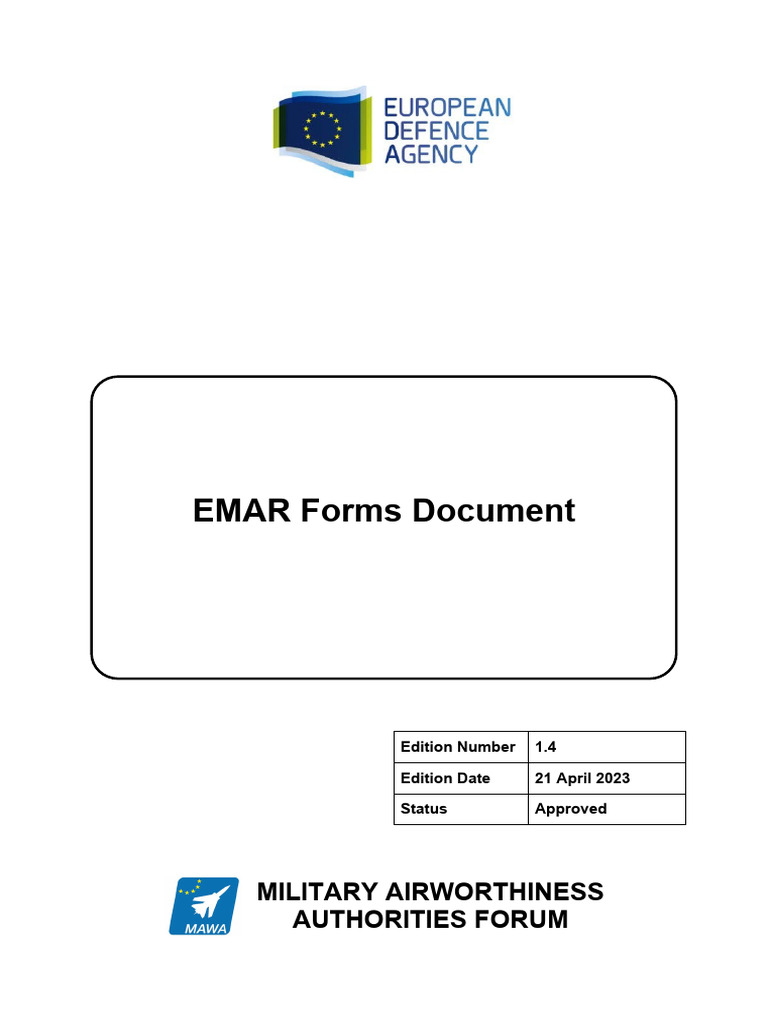 EMAR Forms for Military Airworthiness | PDF | Signature