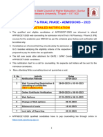 2nd Phase Detailed Notification APPGECET-2023-Admissions_26092023050934