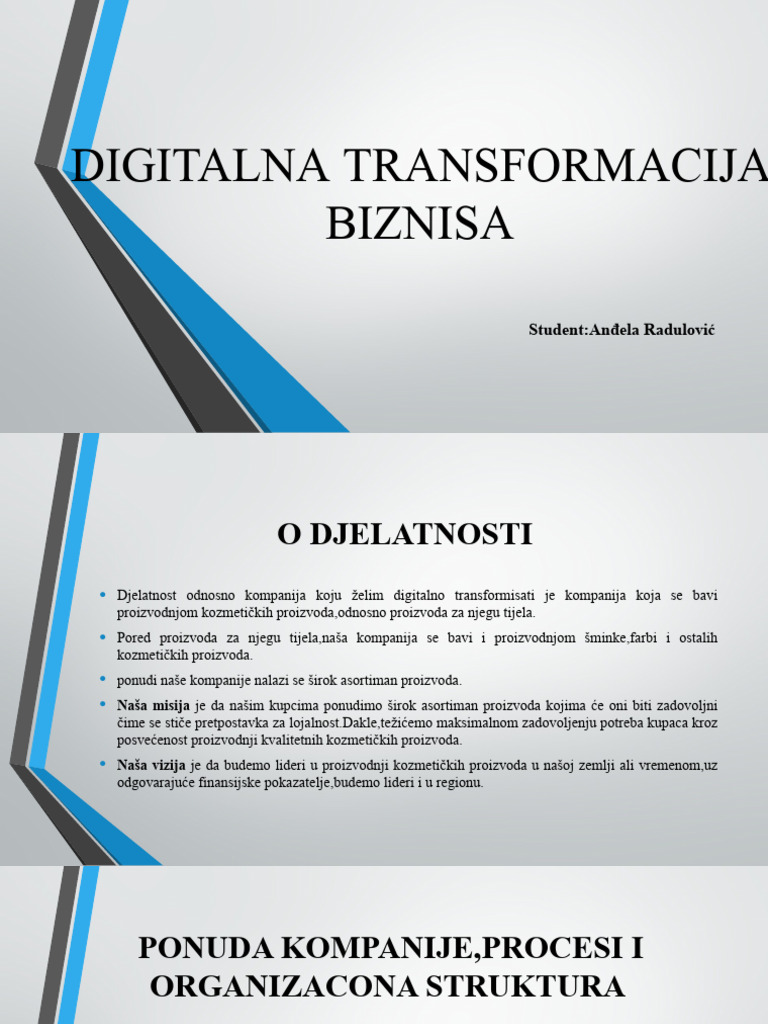 Digitalna Transformacija Biznisa | PDF