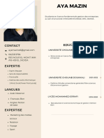 Tan & Beige Elegant Professional Copywriter & Brand Strategist Resume