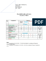 Planificare Anuala VIII 2023