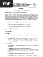 SF - Experiment 2 Non-Preemptive CPU Scheduling Algorithm