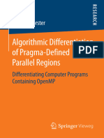 Michael Förster (Auth.) - Algorithmic Differentiation of Pragma-Defined Parallel Regions - Differentiating Computer Programs Containing OpenMP-Vieweg+Teubner Verlag (2014)