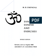 M. B. Emeneau - Sanskrit Sandhi and Exercises-University of California Press (2020)