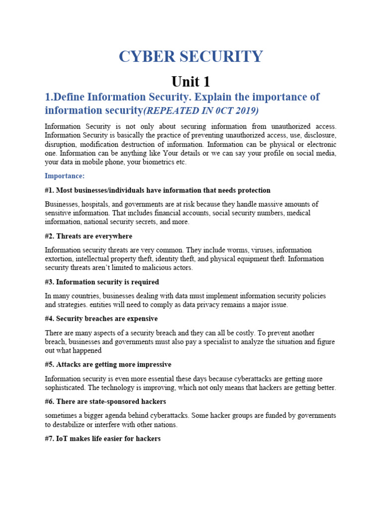 Cyber Security All Questions | PDF | Virtual Private Network | Security