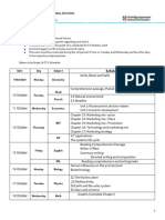 GR 10 - CT 3 Schedule & Syllabus