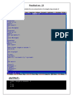 Practical No 13 C++