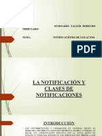 Formas de Notificacion Seminario