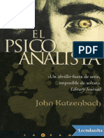 El Psicoanalista John Katzenbach