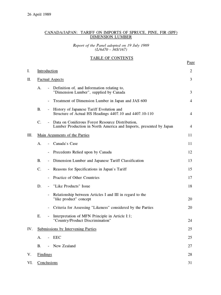 Original PDF Japan SPF Dimension Lumber Panel Report PDF