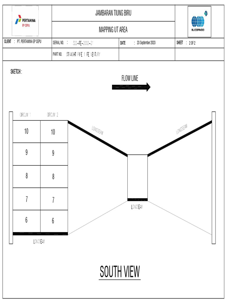 Pertamina Flow Line Sketch | PDF