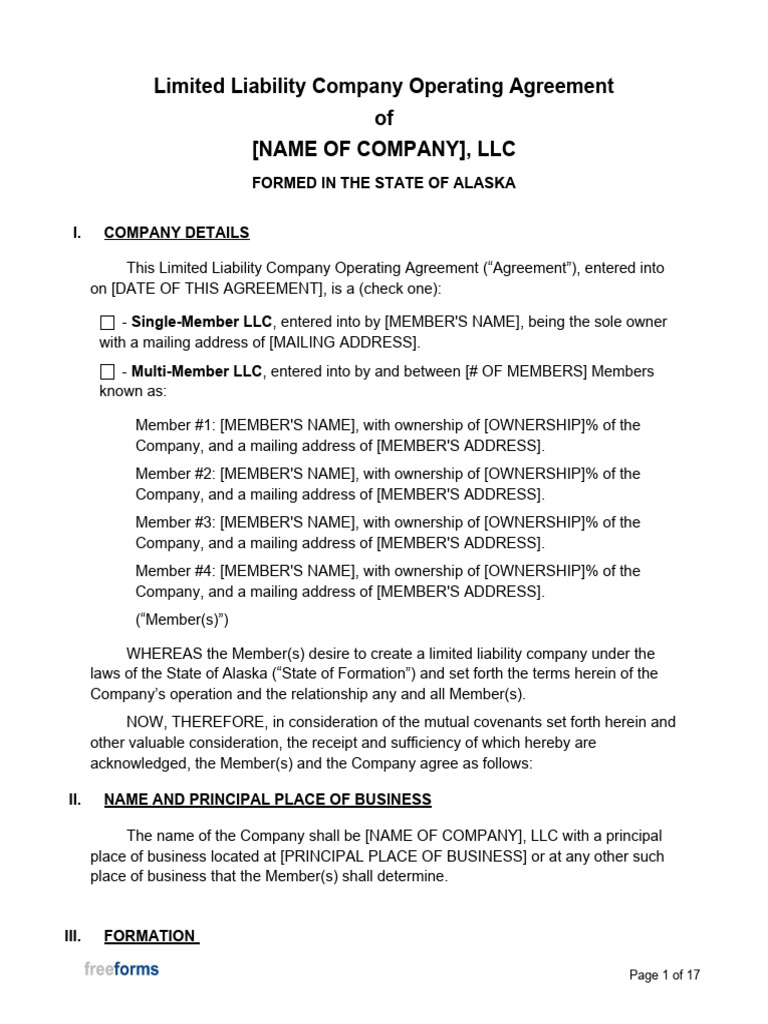file initial report for llc alaska