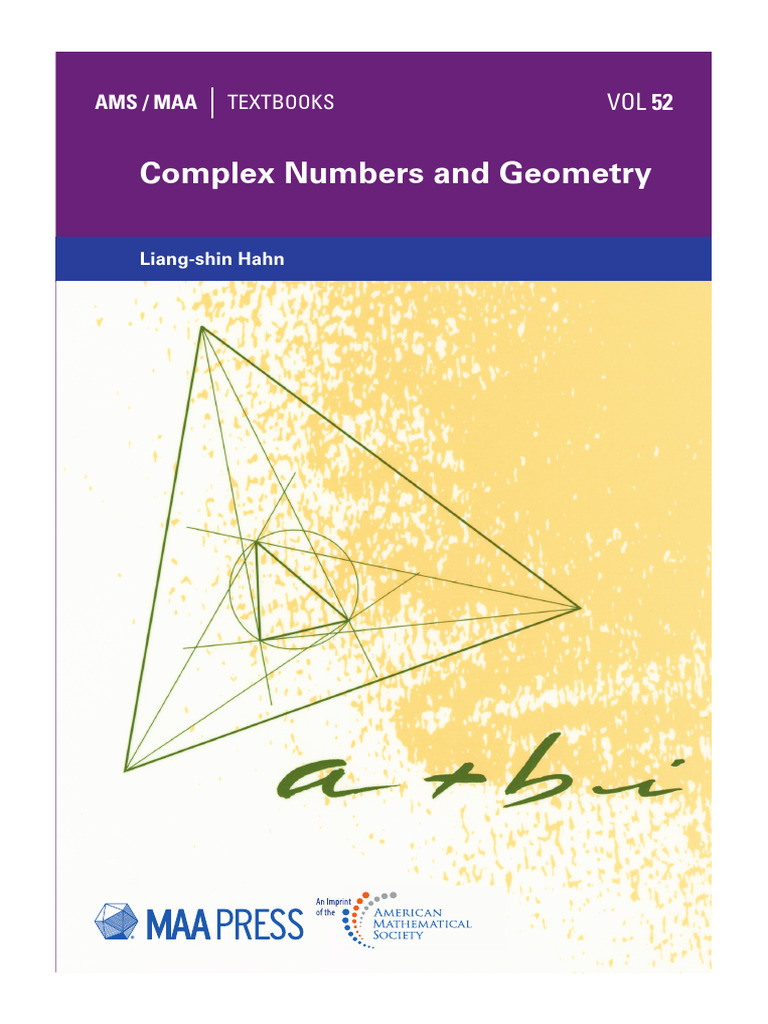 Complex Numbers And Geometry