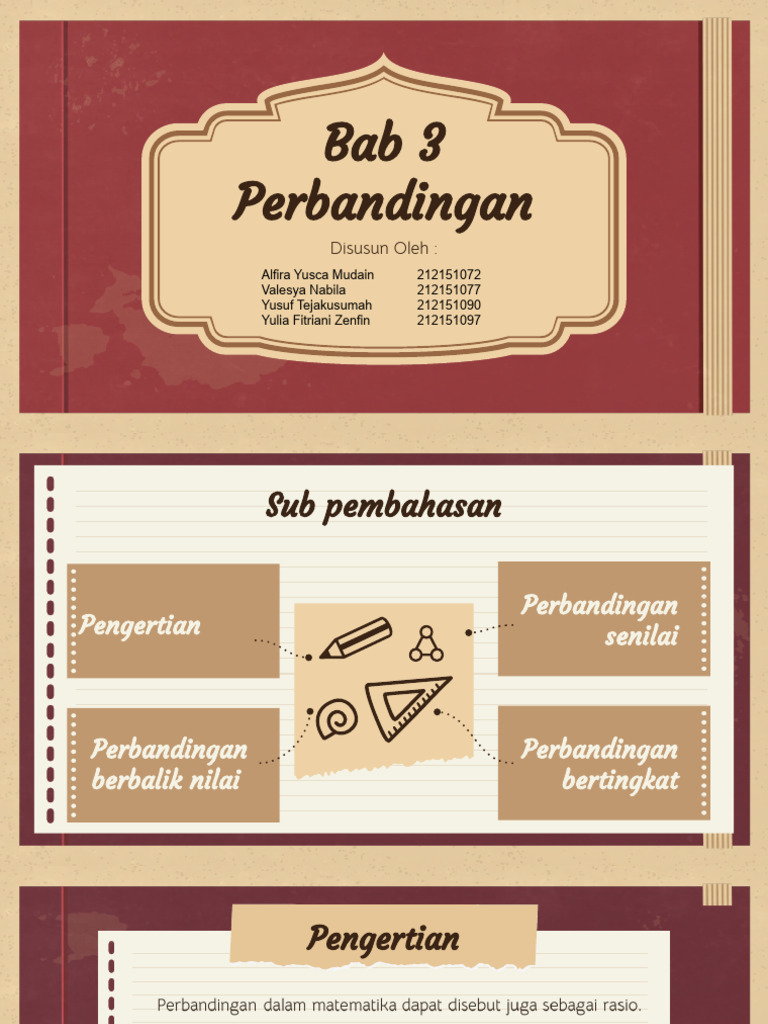 Jenis-Jenis Perbandingan dalam Matematika | PDF