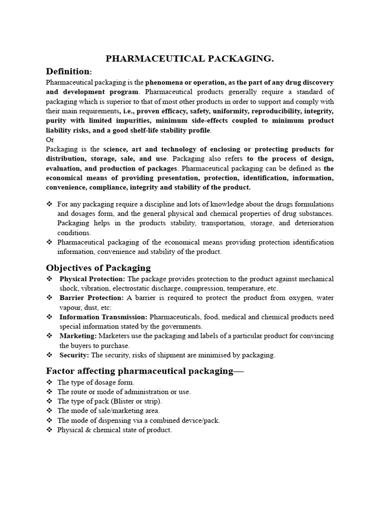 Packaging Materials PDF