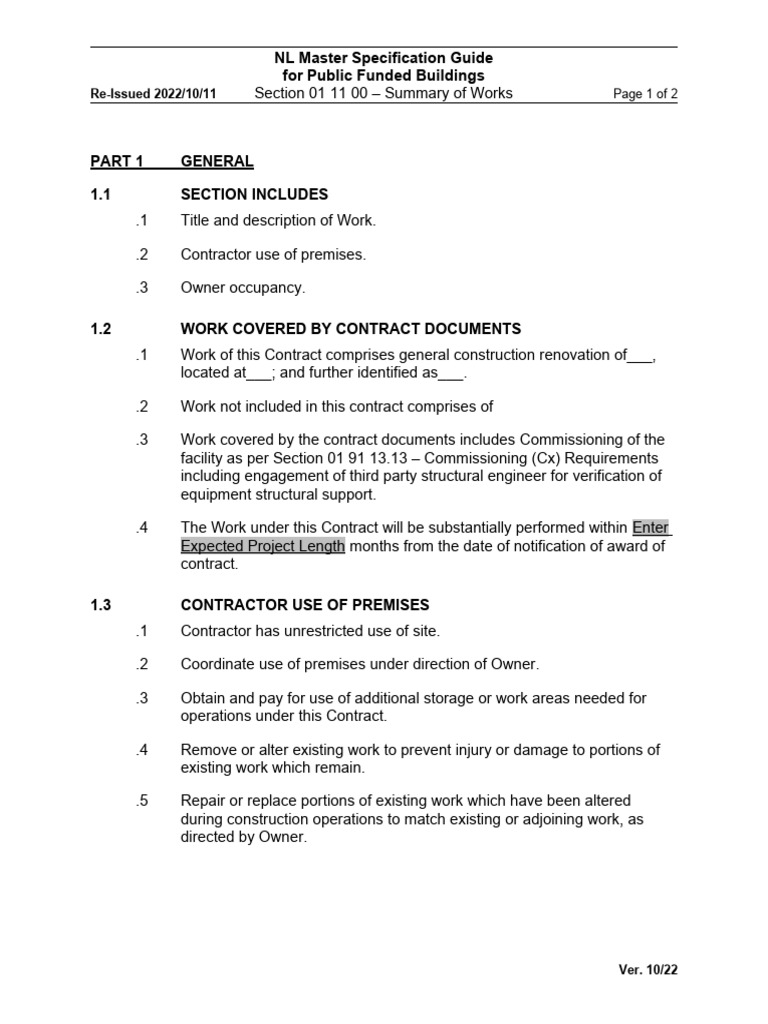 ALBERTA INFRASTRUCTURE MASTER SPECIFICATIONS visual data 7