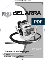 Vibrador de hormigon-VC - 8065 - BELARRA - Manual